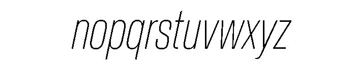 Crystal ExtraCondThinIta 6ab2b516 Font LOWERCASE