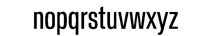 Crystal ExtraCondensed A1a14407 Font LOWERCASE