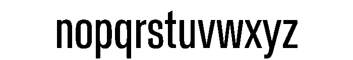 Crystal ExtraCondensed Font LOWERCASE