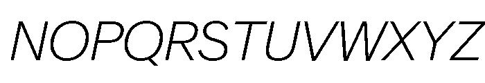 Crystal ExtraLightItalic 6666fa12 Font UPPERCASE