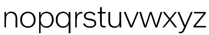 Crystal ExtraLight Font LOWERCASE