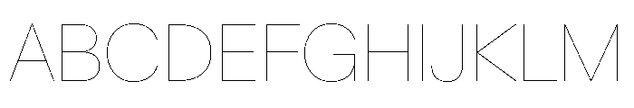 Crystal Hairline 05d4ab0a Font UPPERCASE
