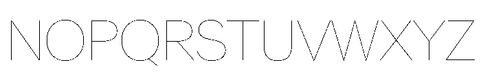 Crystal Hairline 05d4ab0a Font UPPERCASE