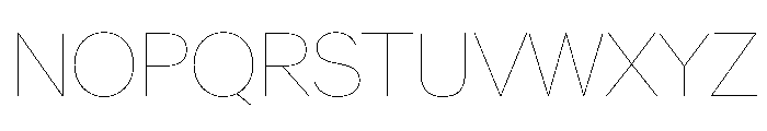 Crystal Hairline Font UPPERCASE