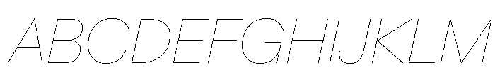 Crystal HairlineItalic 9248d83e Font UPPERCASE