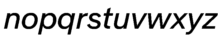 Crystal Italic Font LOWERCASE