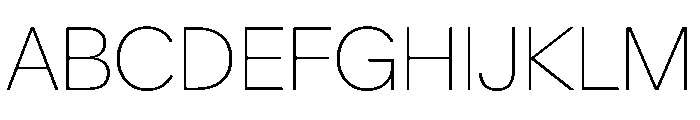 Crystal Thin Font UPPERCASE