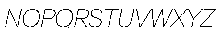 Crystal ThinItalic 04382a03 Font UPPERCASE