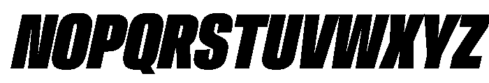Crystal UCnBlkIt Font UPPERCASE