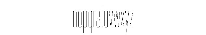 Crystal UCnHairline Adcc38d5 Font LOWERCASE
