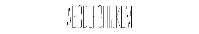 Crystal UCnHairline Font UPPERCASE
