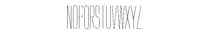 Crystal UCnHairline Font UPPERCASE