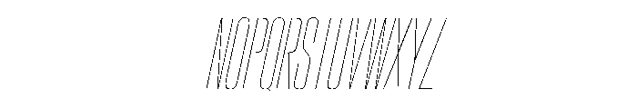 Crystal UCnHairlineIt Font UPPERCASE