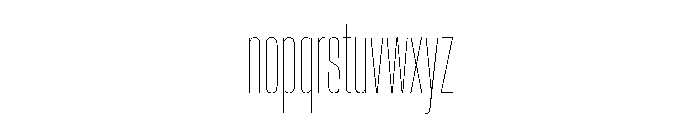 Crystal UCnHairline Font LOWERCASE
