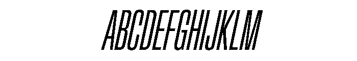 Crystal UCnLtIt Font UPPERCASE
