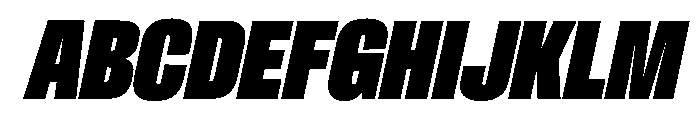 Crystal UCnXBlkIt Font UPPERCASE