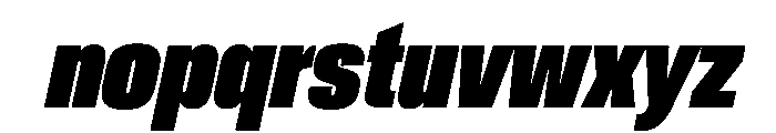Crystal UCnXBlkIt Font LOWERCASE