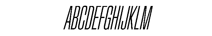 Crystal UCnXLtIt Font UPPERCASE