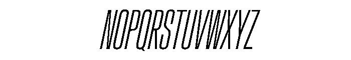 Crystal UCnXLtIt Font UPPERCASE