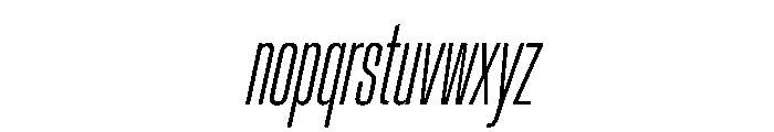 Crystal UCnXLtIt Font LOWERCASE