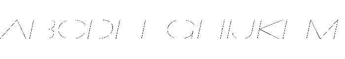 Crystal UExHairlineIt 2a405ff9 Font UPPERCASE