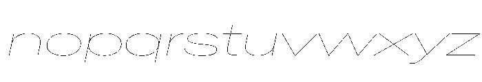 Crystal UExHairlineIt Font LOWERCASE