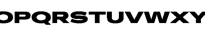 Crystal UltExpBlack Font UPPERCASE