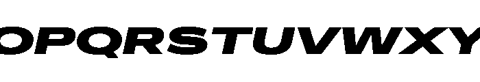 Crystal UltExpBlackIta Font UPPERCASE