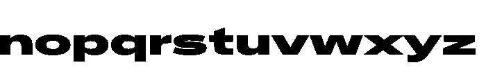 Crystal UltExpBlack Font LOWERCASE