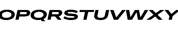 Crystal UltExpBoldIta Font UPPERCASE