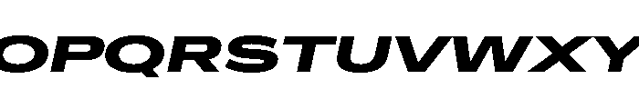 Crystal UltExpExtBdIta Font UPPERCASE