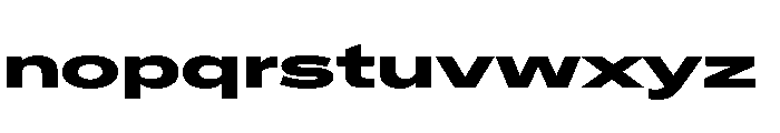 Crystal UltExpExtBd Font LOWERCASE