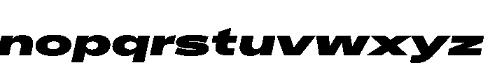 Crystal UltExpExtBlkIta Font LOWERCASE