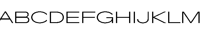 Crystal UltExpExtLt Font UPPERCASE