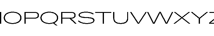 Crystal UltExpExtLt Font UPPERCASE