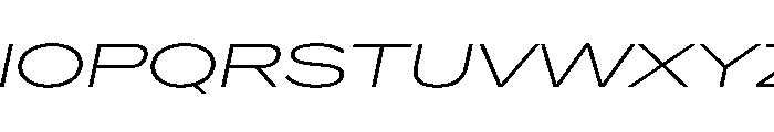 Crystal UltExpExtLtIta Font UPPERCASE