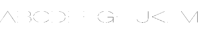 Crystal UltExpHairline Font UPPERCASE