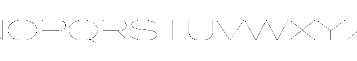 Crystal UltExpHairline Font UPPERCASE