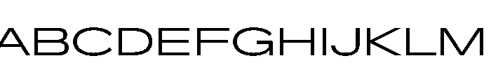 Crystal UltExpLight Font UPPERCASE