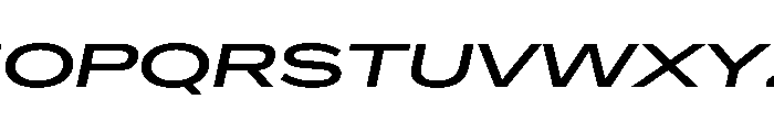Crystal UltExpMedIta Font UPPERCASE