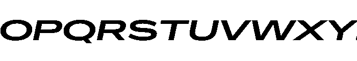 Crystal UltExpSemBdIta Font UPPERCASE
