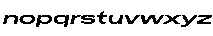 Crystal UltExpSemBdIta Font LOWERCASE