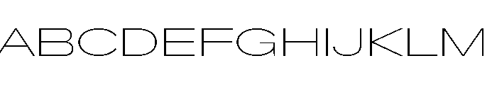 Crystal UltExpThin 604bdfd7 Font UPPERCASE