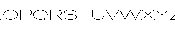 Crystal UltExpThin 604bdfd7 Font UPPERCASE