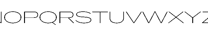 Crystal UltExpThin Font UPPERCASE
