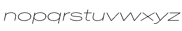 Crystal UltExpThinIta Font LOWERCASE