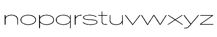 Crystal UltExpThin Font LOWERCASE