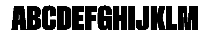 Crystal UltraCondBlack 03cf5fd0 Font UPPERCASE