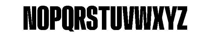 Crystal UltraCondBold Font UPPERCASE