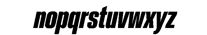 Crystal UltraCondBoldIta Font LOWERCASE